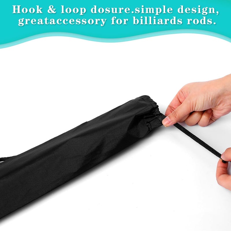 Styquenzer 2PCS Billiard Cue Stick Carrying Case, Snooker Storage Bag, 35 Inch Black Pool Cue Case - Image 5